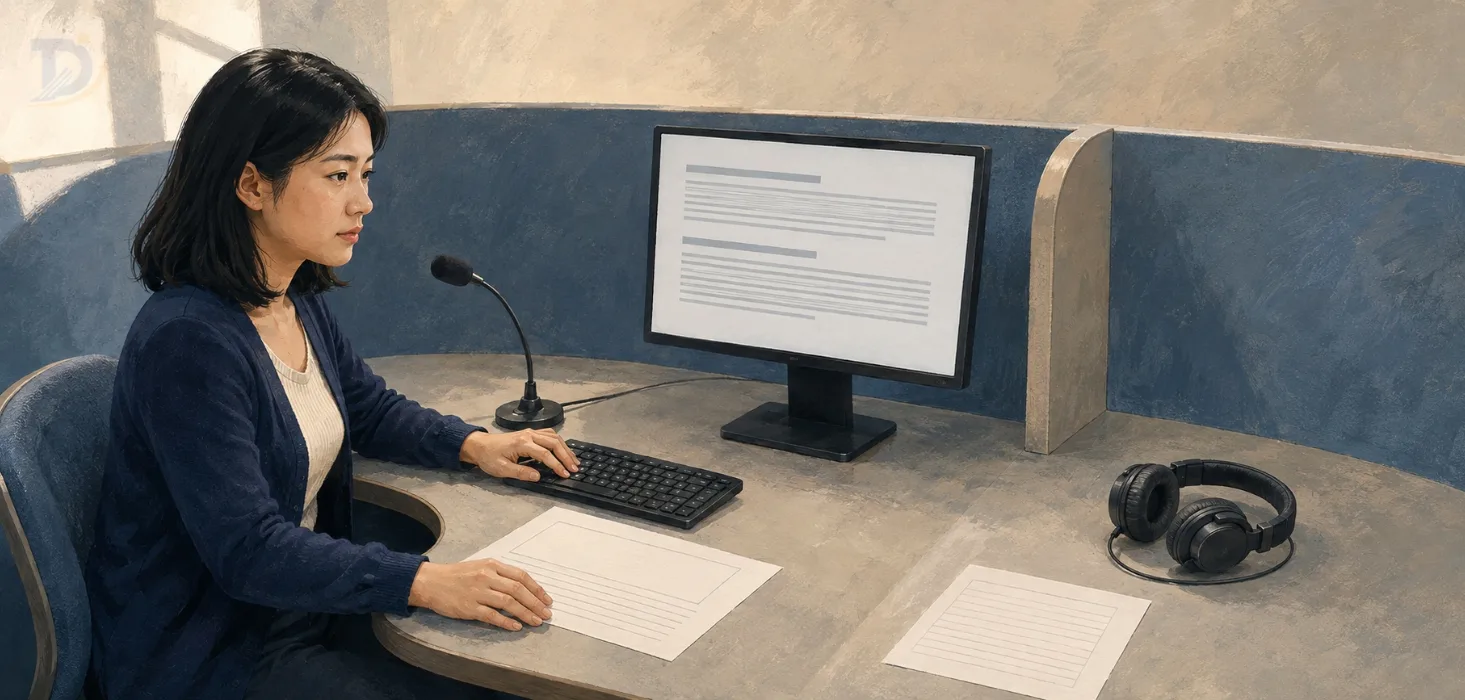 Cấu trúc ba phần của bài thi PTE Academic trên máy tính